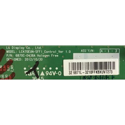 KIT DE TARJETAS PARA TV VIZIO / MAIN XGCB02K012 715G7487-M03-001-004K / FUENTE PLTVGL451GXTA 715G7734-P01-000-002H / T-CON 6871L-3210F 6870C-0438A / PANEL TPT315B5-EUJFFE REV:S1G / MODELO D32X-D1 LTT7UKBS - Imagen 2